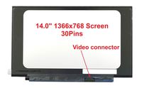 Fullcom New 15.6" Screen Compatible with N140BGA-EA4 Rev.C2 Narraw Edge, No Bracket HD 1366X768 WXGA Slim Laptop LED LCD Replacement