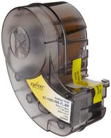 Brady XC-1000-595-YL-BK IDXPERT(TM) & LABXPERT(TM) Labels  B- 595 Indoor/Outdoor Vinyl Film Black on Yellow, Printable Area: 19.000" W x 1.000" H 1 roll (30ft.)/Cartridge