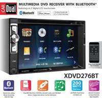 Dual XDVD276BT 6.2" LCD Touch Screen Double Din Car Stereo