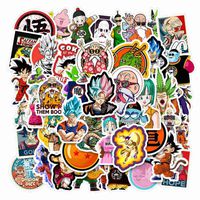 Bowinr Dragon Ball Z Car Stickers, Anime Bumper Sticker for Phone, Laptop, Car, Lugguage, Skateboard and More (50 pcs)