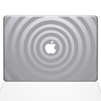 The Decal Guru 2048-MAC-13P-S Music Waves Decal Vinyl Sticker, Silver, 13" MacBook Pro (2015 & Older)