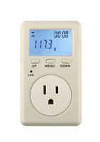 Elecall D02A Multi-function Smart Meter Digital Energy Power Meter Wattage Voltage Analyzer 110-230V (Standard)