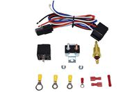 A-Team Performance Electric Cooling Radiator Fan Relay Kit With Thermostat Installation Hardware Wiring Set 180 to 200 Degrees Temp Sensor Temperature Switch 40 Amp Relay