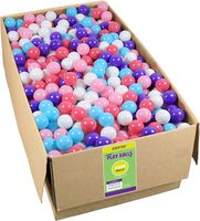 Click N' Play Plastic Ball Phthalate Free Bpa Free Crush Proof Pit Balls 5 Pretty Feminine Colors (Bulk Pack of 1000 Balls)