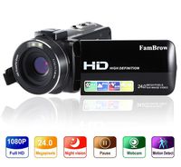 Digital Video Camera Camcorder Full HD 1080P 24MP Digital Camera Recorder with 3.0 Inch IPS Screen 16X Digital Zoom Camcorders for Youtuber Vlogger Beginner