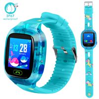 LTAIN Kids Smart Watch Waterproof Phone Smartwatch for Children Anti-Lost GPS Tracker Phone Watch with 1.44 inch Touch Screen SOS Canera Timer Game Birthday Gift for Boys and Girls (Blue