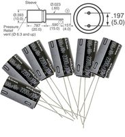 Nichicon 2200uF 10v radial capacitors, Tolerance 20%, @105C, 10X 20mm ( Pack of 6)