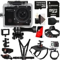 Vivitar DVR914HD 16.1MP 1440p 4K HD Wi-Fi Waterproof Action Video Camera Camcorder Like GoPro Hero Action Cameras