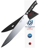 DALSTRONG - Chef Knife - 12" - Shogun Series - Damascus - Japanese AUS-10V Super Steel - Vacuum Treated (12" Chef Knife, Black Handle)