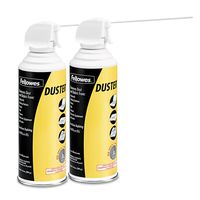 Fellowes Compressed Air Duster Cleaning Spray, 152A, 10oz, 2-Pack (9963201)