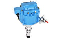 A-Team Performance HEI Complete Distributor 65K Coil Compatible With Ford FE V8 352 360 390 427 428 One-Wire Installation Blue Cap