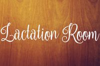 Lactation Room 12" x 2.5" Vinyl Decal Sticker - Breastfeeding Nursing - Turquoise