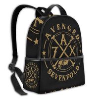 AsziSham Avenged Sevenfold Travel Hiking Backpacks Waterproof Big Student College High School Laptop Shoulder Bag Outdoor Backpacks