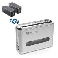 DIGITNOW! Bluetooth Walkman Cassette Player Bluetooth Transfer Personal Cassette, 3.5mm Headphone Jack and Earphones Included