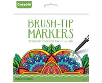 Crayola Brush Tip Markers, Adult Coloring, 32Count, Gift