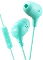 JVC Memory Foam Earbud Marshmallow Memory Foam Earbud with Mic Green (HAFX38MG)