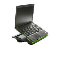 Mind Reader LTADJUST-GRN 8 Position Top Desk with Cushions, Monitor, Laptop Lap Holder, 11.12 D x 14. 75 W x 3 H, Green Adjustable