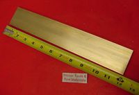1/8" x 2" C360 BRASS FLAT BAR 12" long Solid .125" Plate Mill Stock H02