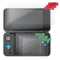 For Nintendo New 2DS XL Screen Protector, Insten 3-Pack Top Bottom Clear LCD Screen Protector [Anti-Fingerprint] [Bubble-Free] Shield Guard Film compatible with Nintendo New 2DS XL