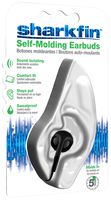 Vdera SF-E-11-AMZ Sharkfin White Self-Molding Earbud