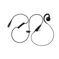 Maxtop AEH3000-H5 Walkie Talkie Two Way Radio Black Headset Earpiece Mic for Hytera PD752G PD782G PD792 Ex PD982