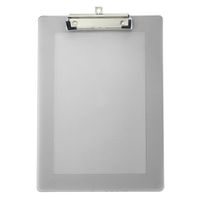 Officemate Plastic Clipboard Letter Size with Low Profile Clip, Assorted Transparent Colors (83007)