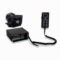 Deluxe Pelican 200 Watt Siren & Speaker PA System Police Siren Bundle - 8 modes -6 20A Switches