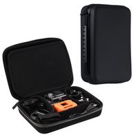 Navitech Charcoal Grey Heavy Duty Rugged Slim Line Action Cam Case/Cover Compatible with The OneButton 360 Grad 4k WiFi Panorama Camera PanoView 360°