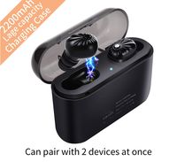 Wireless Earbuds TWS Stereo Headphones Bluetooth 5.0 Headset in-Ear Earphone One-Step Pairing with Touch-Control Operation High Definition Mic Stereo Calls with 2200mA Charging Case