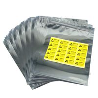 MWRF Source 50 PCs ESD Bag + 50 ESD Labels for Electronic Devices (50, Zip Lock 8" x 10")