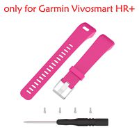 ULT-unite Garmin Vivosmart HR+ Band, Replacement Soft Silicone Bracelet Sport Strap Wristband Accessory