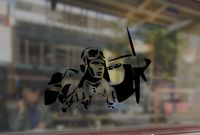 25 Centimeters Air Pilot Airplane Driver Vinyl Sticker Funny Decals Bumper Car Auto Laptop Wall Window Glass Snowboard Helmet MacBook Skateboard Guitar