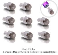 MEKO 0.30" (Dia) Hybrid Stylus Replacement Fiber Tip (8-Pack) - Only Fit for MEKO and Bargains Dept [0.3-inch Hybrid Tip Series] Stylus