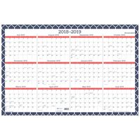 AT-A-GLANCE 2018-2019 Academic Year & Regular Year Wall Calendar, Erasable, X Large, 24 x 36, Emma Moroccan (W1116M-550SB)