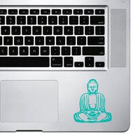 StickAny Palm Series Buddha Thin Sticker for MacBook Pro, Chromebook, and Laptops (Turquoise)