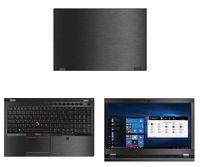Decalrus - Protective Decal for Lenovo ThinkPad P53 (15.6" Screen) Laptop Dark Grey Texture Brushed Aluminum Skin case Cover wrap BAlenovoThnkpd15_P53Dark Grey