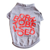 Hemlock Small Dog T-Shirt Pets, Teddy Clothes Puppy Cat Clothes Doggy Clothes Tee Shirts (L, Grey-2)