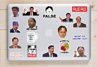 The Office Sticker 50 PCS Pack - Dunder Mifflin Stickers Funny Stickers for Laptops, Computers,Waterproof Vinyl Water Bottle MacBook Car