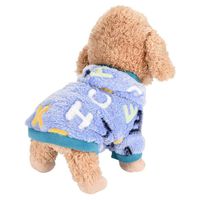 Howstar Pet Clothes, Puppy Soft Warm Hoodie Coat Lovely Doggie Apparel (Blue, XL)
