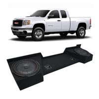 Compatible with 2007-2013 GMC Sierra Ext Cab Truck Kicker CompVT CVT10 Dual 10" Sub Box Enclosure New - Final 2 Ohm