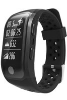 GPS Sports Watch Heart Rate Monitor Waterproof Fitness Tracker Bluetooth Smart Bracelet Black