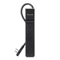 Belkin BSE600-06BLK-WM 6-Outlet Power Strip Surge Protector with 6-Foot Power Cord, 600 Joules (Renewed)