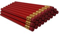 RevMark Jumbo Round Pencil 24-Pack with Black Lead, Made in The USA. Quality Cedar Wood for Carpenters, Construction Workers, Woodworkers, Framers.