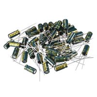 uxcell Aluminum Radial Electrolytic Capacitor Low ESR 4.7uF 100V 105 Celsius 3000H Life 5x11mm High Ripple Current Low Impedance 50pcs Green