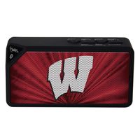 AudioSpice NCAA Wisconsin Badgers BX-100 Bluetooth Speaker, Black