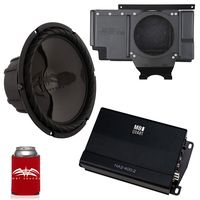 Wet Sounds - SS-10BS4 10" Subwoofer, MB Quart NA2-400.2 Amp, SSV Works Polaris RZR 1000 Behind The Seat Enclosure