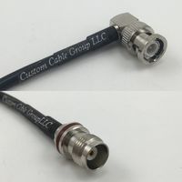 6 inch RG174 BNC MALE ANGLE to TNC Female Small Bulk Pigtail Jumper RF coaxial cable 50ohm High Quality Quick USA Shipping