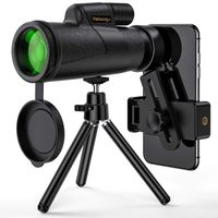 Monocular Telescope, 12x50 High Power HD Monocular for Bird Watching Adults with Smartphone Holder & Tripod BAK4 Prism for Wildlife Hunting Camping Travelling Wildlife - 2019 Newest