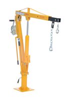 Vestil WTJ-4 Painted Steel Winch Truck Jib Crane, 1000 lb Extended Capacity, Extended Usable Reach 46", Extended Maximum Hook Height 77-1/2", Yellow
