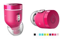 Crazybaby Air Nano True Wireless in-Ear Headphones Lightweight Mini Colorful TWS Bluetooth 5.0 Earbuds Sport Earphones Snug Fit, LED, Noise Isolation, Charging Case, Phone Control, Mic - Pink